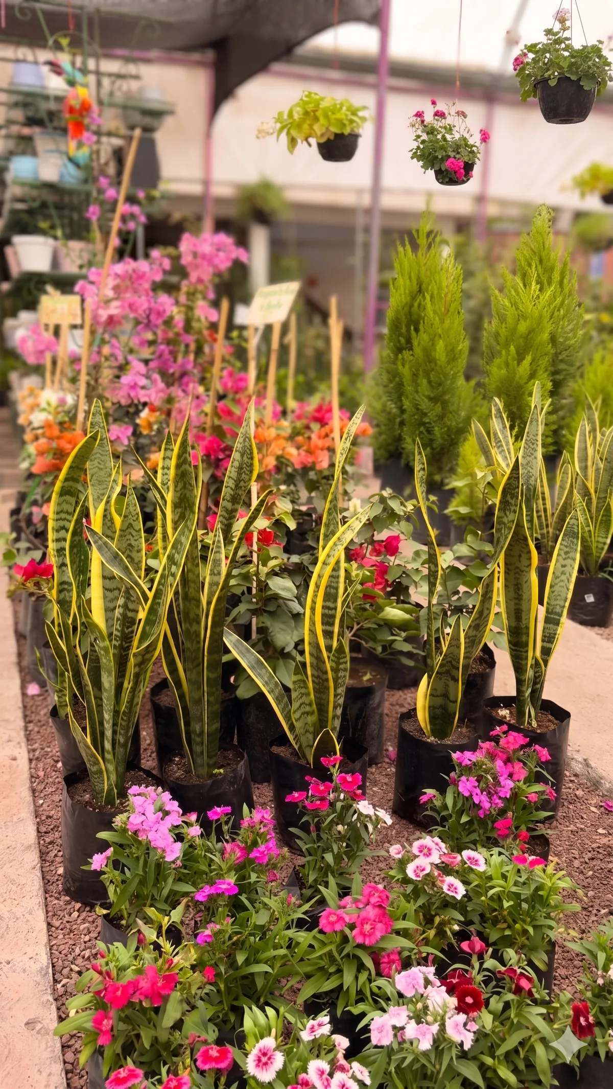 Suculentas y cactus en macetas de terracota